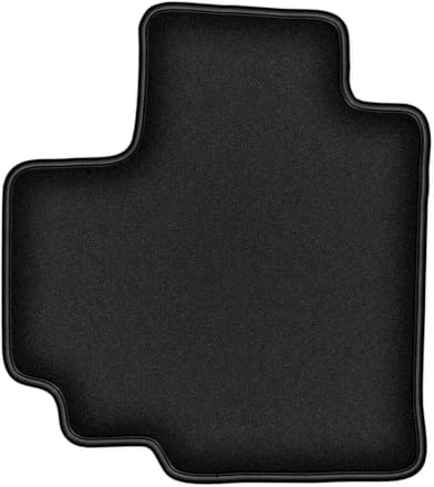 Velours-Fahrermatte passend für Suzuki Celerio 2014-, Schwarz, DURBAN | passend für Schrägheck; geschorener Premium-Velours (Polyamid), ca. 10 mm; rutschfest, Universal-Befestigungen