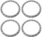PATIKIL Rodamiento de Biela de Bicicleta de Bolas 3/16 Pulgadas x 20 Bolas, 4 Paquetes de Rodamientos de Bicicleta de Acero Inoxidable Piezas de Repuesto de Bicicleta, Color Plata