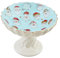 Mud Pie Piatto da portata e insalatiera con piedistallo di Babbo Natale, 11,4 x 14,7 cm, colore blu