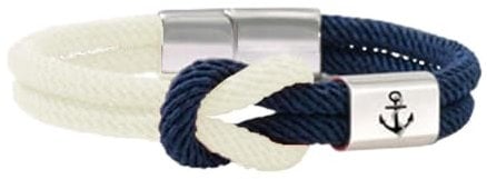Fipncx My Anchor Holds Handwoven Knot Bracelet, Nylon Rope Nautical Anchor Cuff Bracelets, Punk Sailor Bracelet Jewelry for Men and Women (Dawn)