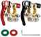 Connettore a Sgancio Rapido,Morsetti Batteria Auto,12V Batteria Terminali,Attacco Rapido,Morsetti di Batteria Attacco Rapido Connettori Terminali di Batteria per Auto Roulotte Camper (Rosso Nero)
