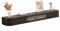 Bois Massif Suspendu Simple Table Basse Moderne Meuble TV Rangement Meuble TV Rangement Planche de Roche,Black-180cm