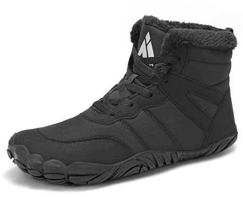 Mishansha Scarpe Unisex a Piedi Nudi Stivali Invernali Uomo Caldo Scarpe Inverno Donna Antiscivolo Scarponi da Trekking 43EU