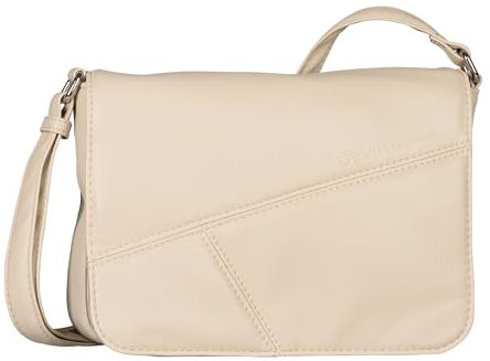 TOM TAILOR Denim Milla Damen Überschlagtasche Umhängetasche Klein Weiß