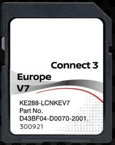 Tarjeta SD Navegación GPS Europa 2022 v7 - (Q1.2021) - D43BF04-D0070-2001 Compatible con Nissan Connect 3 LCN2
