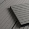 HORI WPC Terrassendiele XXL Grau | Terrassenplatten | beidseitig verwendbar | Terrassenboden | Dielen | WPC Holzfliesen | Terrasse Garten Balkon | Massiv | Dielenlänge: 5000 x 200 x 20 mm