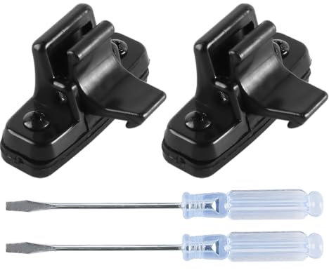Ieron Lot de 2 Boucles de fenêtre pour Porte de Cabine, Verrouillage de fenêtre, Remplacement pour excavatrice 155 161 163 183 185-3-5