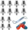 Metal Studs Football Boots, 12 PCS Football Studs Metal Studs Football Boots Replacement Football Shoe Studs Replacement with Wrench for Men boy Adults Shoes Replacement Studs Silver 15/13 mm