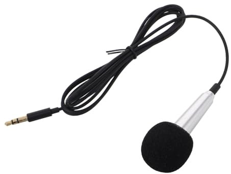 DRESSOOS Mini Music Microphone Portable Phone Microphone for Singing Recording for Cellphone
