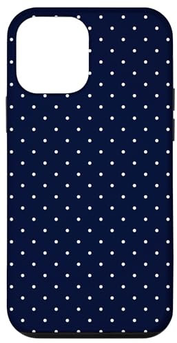 Boho Tiny Polka Dot Rockabilly Cute Navy Blue Polkadot Case for iPhone 12 mini