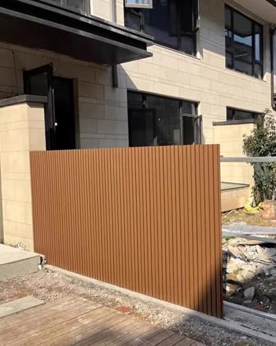 Recinzione Giardino Esterno Pannello Decorativo Semi-aperto per Esterni - Altezza 6 Piedi, Ringhiera per Terrazza da Giardino Resistente in Legno Composito di Plastica, Pannelli Murali per Decorazioni