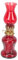MAGICLULU Petroleumlampe aus Glas drinnen Innere Paraffin klein rustikal alt Retro lampen zeltlampe campingleuchten Hochzeit Petroleumlicht verwenden Petroleumlampe für den Innenbereich rot