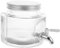 FONDOTIN Dispensador De Bebidas De Vidrio Con Grifo Contenedor De Agua Para Frigorífico Para Jugo Vino Y Té Frío Accesorio Multifuncional Para Fiestas Y Uso Familiar