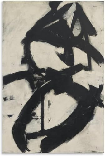 DDSEW GREWT Berühmte Franz Kline Poster Abstrakte Leinwand Malerei Moderne Wandkunst Franz Kline Drucke Franz Kline Bilder Für Wohnzimmer Wohnkultur 50x70cm Kein Rahmen