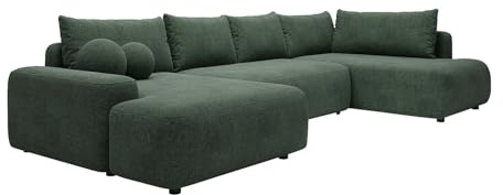 Vente-unique - Schlafsofa 8 Daviso - Polyester - tannengrün