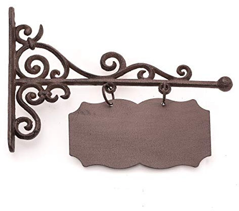 Antikas | Aushängeschild für Hausnummern und Namen | 19 x 13 cm | Hausschild in antikem Stil