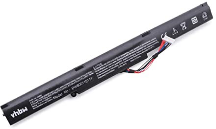 vhbw Li-Ion Akku kompatibel mit Asus K751L, P750L, R751J, R752L, R752LB, R752LD, R752LJ, R752M, X450J, X450JF Laptop Notebook - 2200mAh, 14.4V, 31.68Wh, schwarz
