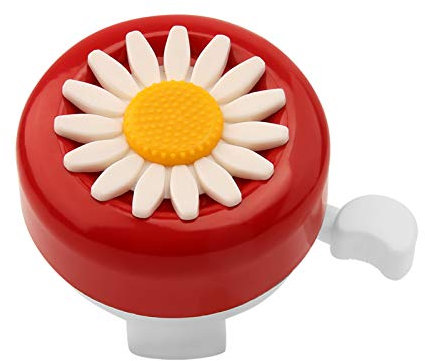 Paliston Campana da Bici per Bambini, Campana da Bicicletta per Ragazze, Bicicletta Cornea, Campane per Bici per Bambini (Rosso e Bianco)