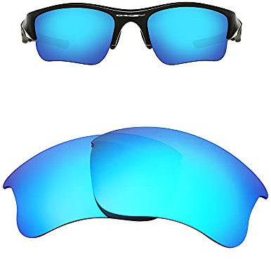 HiCycle2 FOOUS Ersatz-Brillengläser für Oakley Flak Jacket XLJ Polarisiert Sonnenbrille (Blau)
