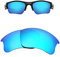 HiCycle2 Verres de rechange polarisés effet miroir pour lunettes de soleil Oakley Flak Jacket XLJ - Bleu - Taille Unique