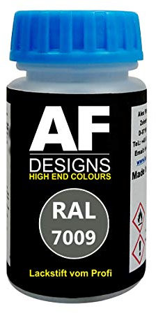 Alex Flittner Designs Stylo Peinture Ral 1018 Jaune Zinc Brillant Mat Soie 50ml Séchage Rapide Acrylique Peinture de Laura - RAL7009 Gris Vert