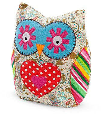 Butée de Porte - Cale de Porte Décorative en Forme d'animal - Design Hibou - 200 x 120 x 220 mm - Rempli de Sable - Résistant - REI