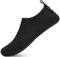 SAGUARO Herren Badeschuhe Wasserschuhe Schwimmschuhe Strandschuhe Aquaschuhe Hausschuhe Pantoffeln Surfschuhe Neoprenschuhe Rauchig Schwarz Gr.40/41