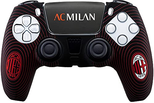 Controller Skin AC Milan 3.0 per PlayStation 5 (PS5): Guscio in Silicone e Uno sticker per Personalizzare Il Touch Pad