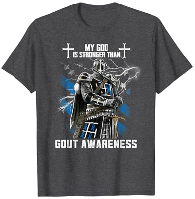 Mein Gott ist stärker als das Bewusstsein für Gicht T-Shirt