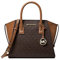 MICHAEL Michael Kors Avril Small Logo Top-Zip Satchel - Brown