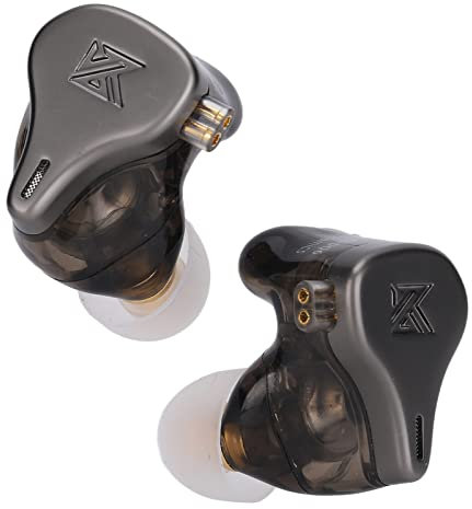 Dilwe KZ-DQ6 Earbuds Auriculares, Auriculares Estéreo de Alta Fidelidad con Cancelación de Auriculares con Cable con Cable Desmontable Aleación de Zinc Carcasa Transparente Soporte Módulo Bluetooth