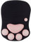 XHLWZR Katzenpfote Mauspad Ergonomisch Mit Handgelenkstütze, Gel-Unterlage Mit Rutschfester Silikonbasis, Gaming-Zubehör Für Computer, Schwarz