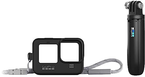 GoPro Shorty AFTTM-001 Vara de Extensión en Miniatura y Trípode, Negro + Funda y Correa Negro (Hero9 Black) Accesorio Oficial
