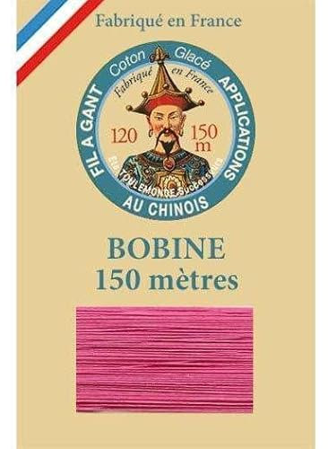 Sajou Bobine de Fil à Gant - Fil Patchwork et appliqué Fil Au Chinois - Fabriqué en France - Coloris 501 : Fuchsia