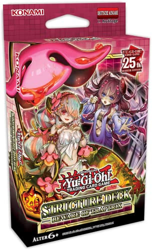 YuGiOh Structure Deck Beware of Traptrix | DEUTSCH | Yu-Gi-Oh! Karten NEU GÜNSTIG | + Arkero-G 50 Small Soft Sleeves japanische Kartenhüllen