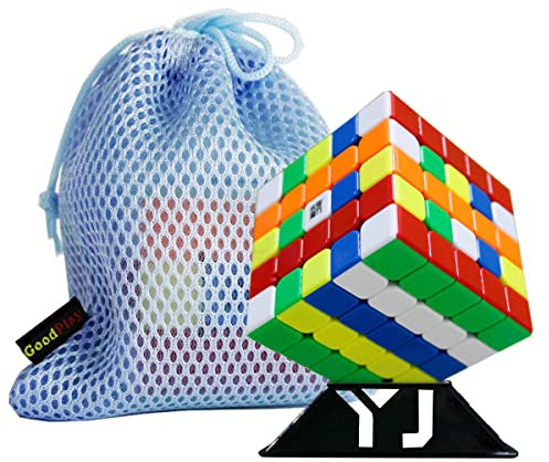 Oostifun OJIN Yongjun YJ Zhilong Mini 5x5 M Cube 5x5 Cube Glatte Puzzles Sammlung von Mini Cube mit einem Cube Stativ und einem Cube Bag (Multi Color)