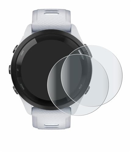 BROTECT Schutzfolie für Garmin Forerunner 265 | (46 mm) 2 Stück Entspiegelnder Displayschutz Made in Germany Matte Full-Screen Folie 3D Curved Anti-Reflexion Montage Kit