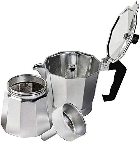 Innova Stovetop 1 Cup (60ml-2oz) Silver Espresso Coffee Percolator Maker