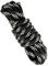 12mm Hochfestes Polyesterseil. 5M. Schwarz mit Weiß