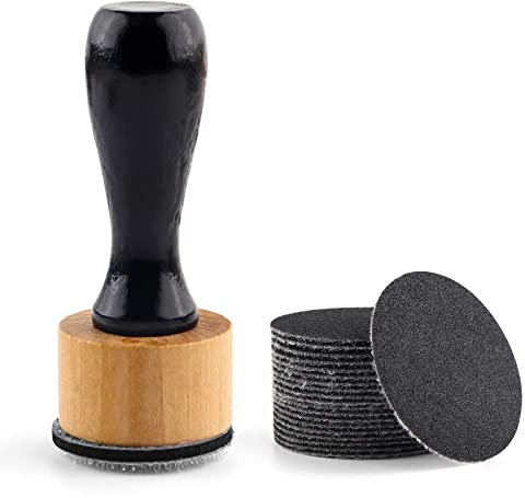 Set – Mini-Mischwerkzeug-Sets inklusive 2Schaumstoff-Ersatz-Schaumstoff-Pads und 20 Stück Schleifscheiben, mittelkörniges Schleifpapier zum Zeichnen Used-Look Mischen und Entfernen von zusätzlichen