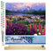 Figured'Art Peinture par Numéro Adulte Fleurs et Lac au pied de la Montagne - Activité Manuelle Kit de Loisir Créatif DIY Numéro d'Art Complet - 40x50cm avec châssis en bois à monter