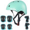 Glerc Kinder Helm rotective Gear Set, M, Mintgrün