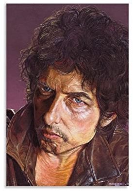 SECOLI Bob Dylan Porträt Kunst Poster Mode Poster Dekorative Malerei Leinwand Wandkunst Wohnzimmer Poster Schlafzimmer Gemälde 60 x 90 cm