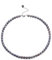 Aleasha Blau Schwarz Süßwasserreis Perle Kette 4mm Perle Halskette Damen Handgefertigt Schmuck Geschenke 38+7cm