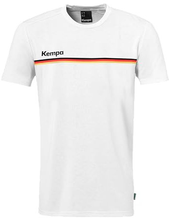 Kempa T-Shirt Team Germandy T-Shirt mit Deutschland-Muster - weiß