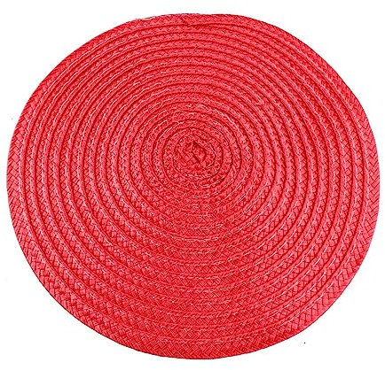 MONOJLY Fascinator aus Stroh, mit Sockel, bunt, Pillendose, Hut, Percher, Opern-Kopfbedeckung, eleganter Fascinator, Hut, Pillbox-Hut, rot