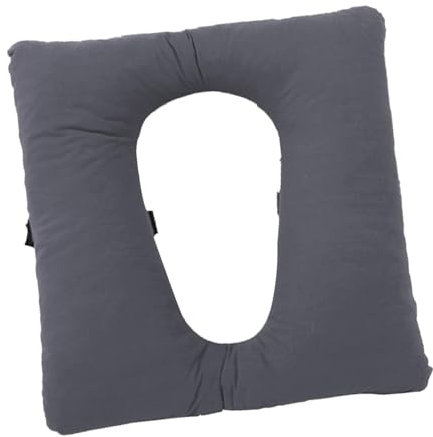 Generic Bedside Commode Cushion, Thickened Portable Universal Comfortable Seat Pad Cover, Toilet Seat Padded Cushion for Bedridden, Gray