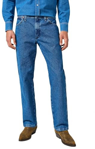 Wrangler 13MWZ Original Regular Bootcut Fit, Straight Leg Jeans, StoneWashed, 50W / 32L Uomo