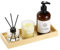 Luxspire Bandeja de Baño de Madera, Bandeja de Jabón para el Mostrador del Baño, Decoración para el Mostrador de la Cocina, 28,5 x 11cm, Color Madera
