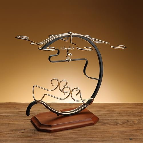 Portabottiglie di grande capacità, mini scaffale per bottiglie di liquore, scaffali per mensole per vino da parete in legno, con portabicchieri e appendiabiti, mensola da parete rustica, per